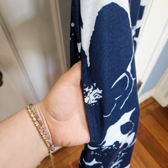 Womens Wrap V Neck Sleeveless Sundress Summer Flare Tank Dress Pockets Size L - Picture 5 of 6